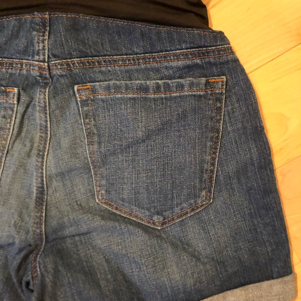 NWT LOFT Maternity Denim Roll Cuff Shorts - Picture 5 of 5